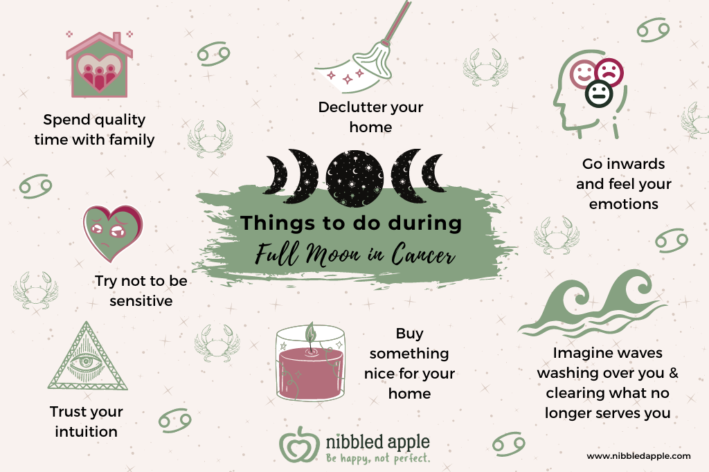 Things to do during the full moon in Cancer