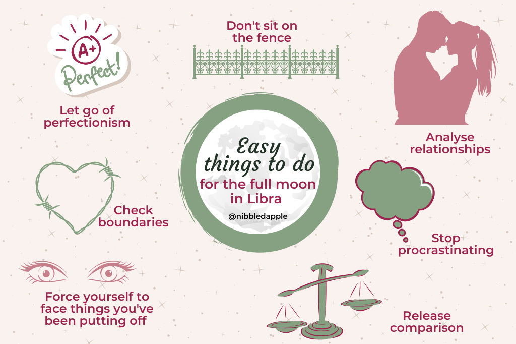 Things to do for the full moon in Libra