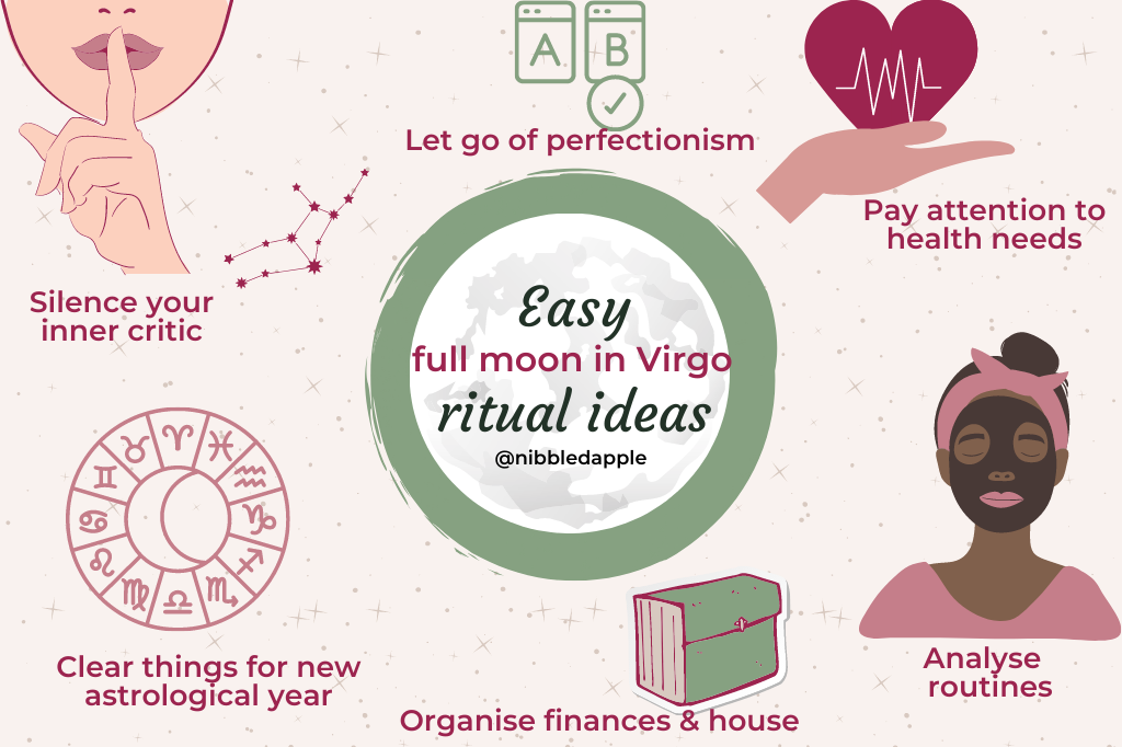 Ideas of things to do for the full moon in Virgo