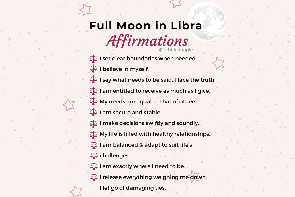 full moon in Libra affirmations