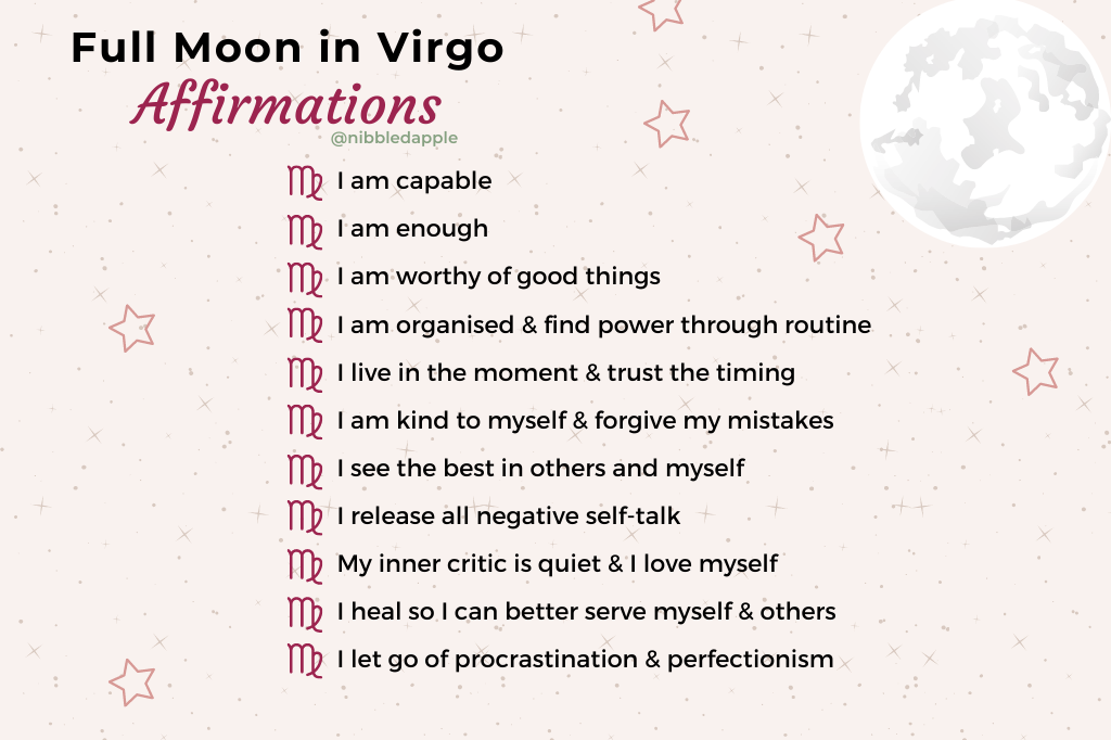 Virgo full moon affirmations